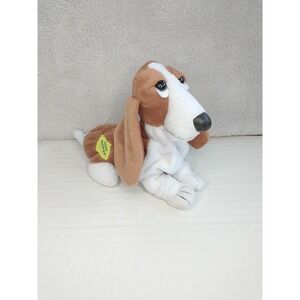 Applause Hush Puppies Dog Logo Plush 6 Inch Brown Stuffed Animal‎ Toy